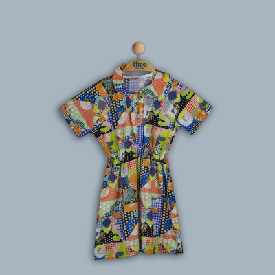 KIZ 6-9 YAŞ BEBE YAKA ELBİSE