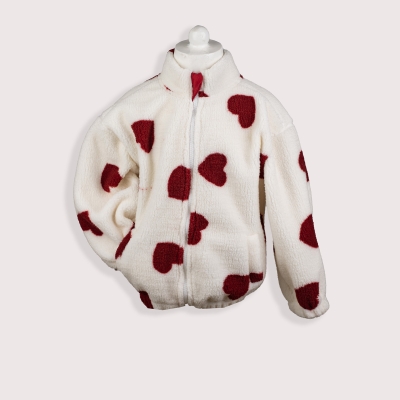 KIZ KALP DESENLİ WELSOFT HIRKA