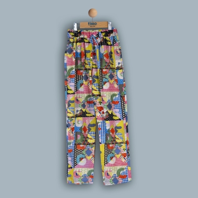 KIZ 10-13 YAŞ PATCHWORK PANTOLON