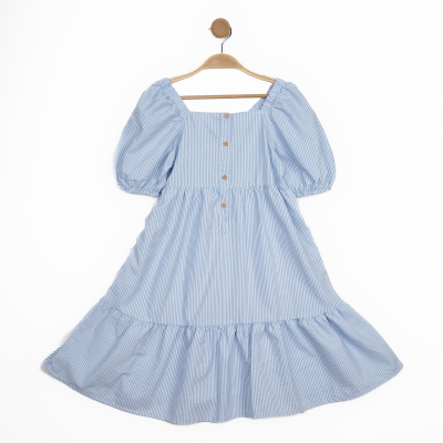 KK KIZ BALON KOLLU BÜZGÜLÜ ELBİSE