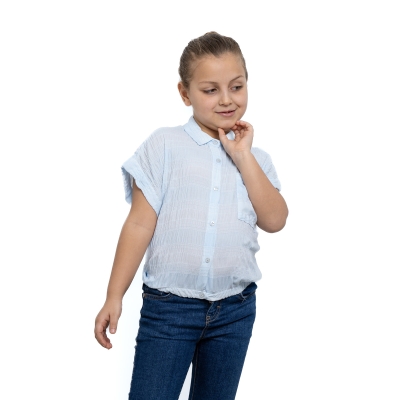 K/K KIZ ETEĞİ LASTİKLİ GÖMLEK