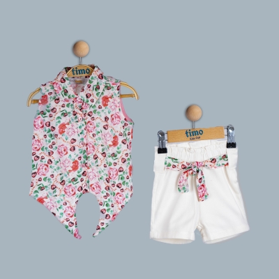 GÜL 2-5 YAŞ  DESEN GÖMLEK TAKIM