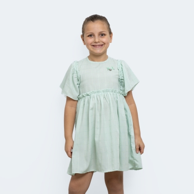 K/K KIZ VOLAN KOLLU ELBİSE