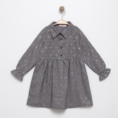 KIZ SİMLİ PUANLI ELBİSE