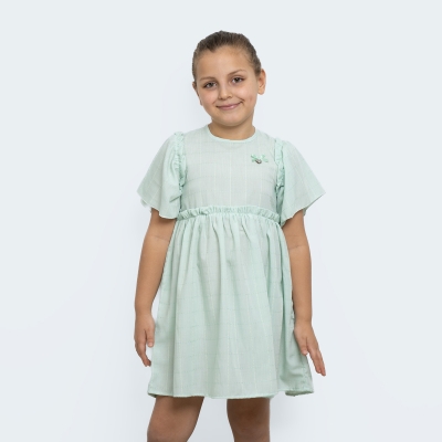 K/K KIZ VOLAN KOLLU ELBİSE