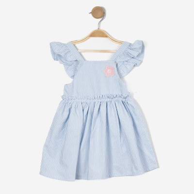 KK KIZ ÇİZGİLİ ELBİSE