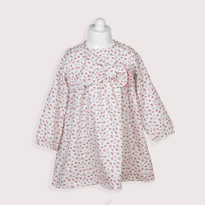 KIZ 6-9 YAŞ ROBASI FİYONK DETAYLI ELBİSE